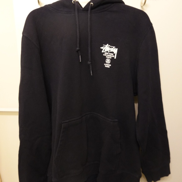 Stussy World Tour Hoodie - Navy - Picture 1 of 5